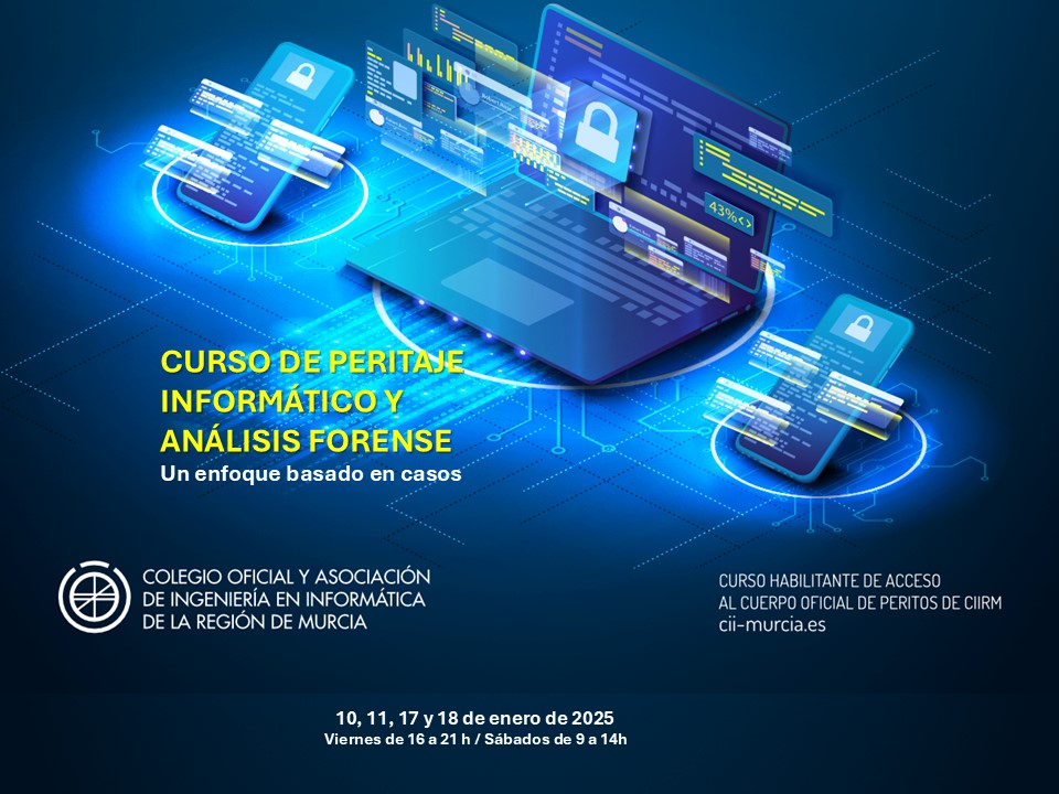 
<span>CURSO DE PERITAJE INFORMÁTICO Y ANÁLISIS FORENSE</span>
